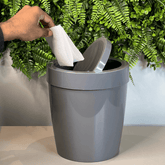 Lixeira Vitra Basculante Chumbo 5 Litros - Ela Decora